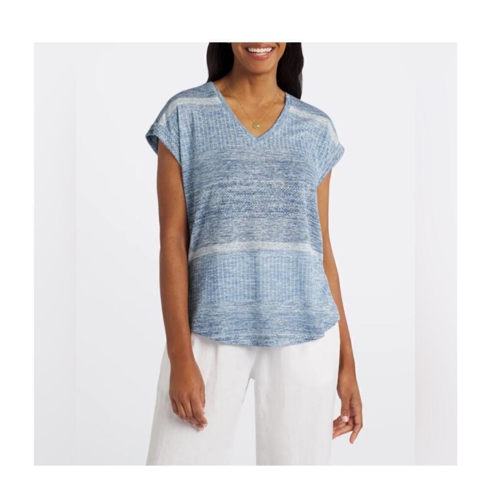 Bobeau Twist Back Knit Top size SP